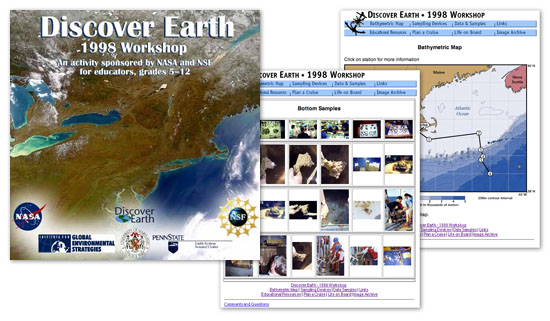 Discover Earth web site